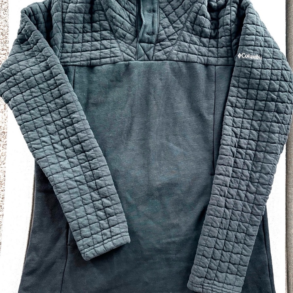 Columbia Kids' Quilted Dark Gray Pullover